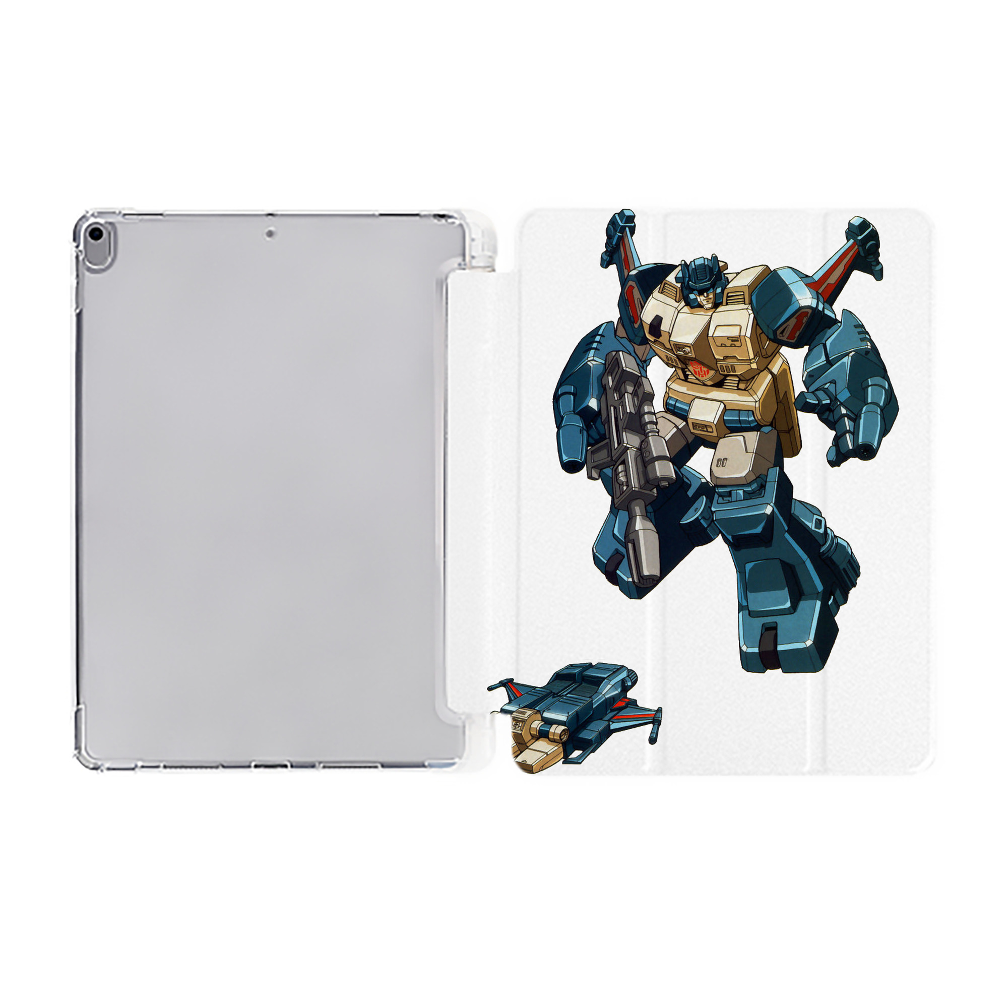 （画像用）  IPad ケース ペン収納付き 三つ折りスタンド PUレザー×シリコン 対応機種9.5/10.5/10.9インチ